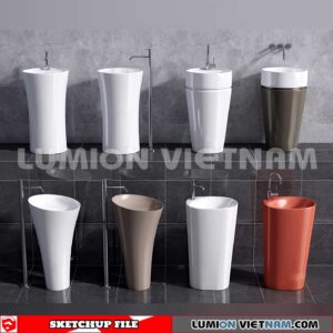 240704. Washbasin 3D Sketchup Models