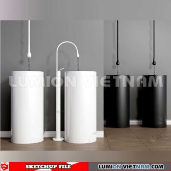 240704. Washbasin 3D Sketchup Models