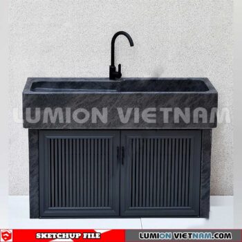 240704. Washbasin 3D Sketchup Models