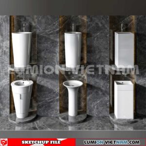240704. Washbasin 3D Sketchup Models