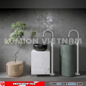 240704. Washbasin 3D Sketchup Models