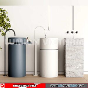 240704. Washbasin 3D Sketchup Models