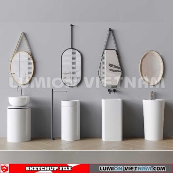 240704. Washbasin 3D Sketchup Models