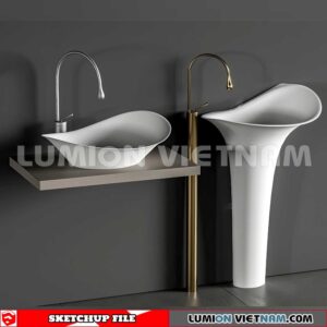 240704. Washbasin 3D Sketchup Models