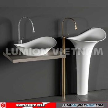 240704. Washbasin 3D Sketchup Models