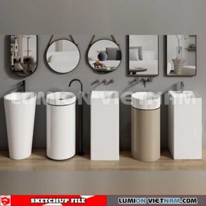 240704. Washbasin 3D Sketchup Models