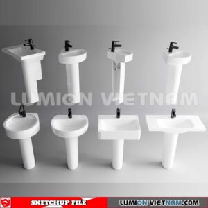 240704. Washbasin 3D Sketchup Models