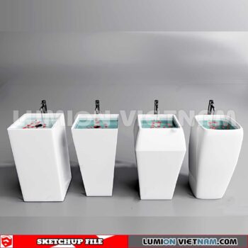 240704. Washbasin 3D Sketchup Models