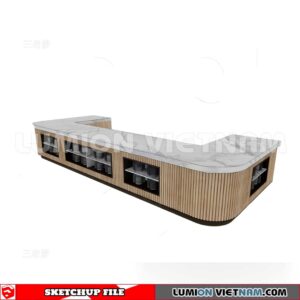 240717. Buffet Counter Sketchup 3D Models