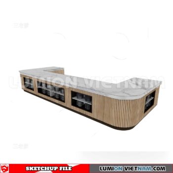 240717. Buffet Counter Sketchup 3D Models