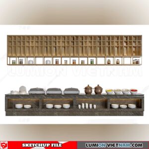 240717. Buffet Counter Sketchup 3D Models