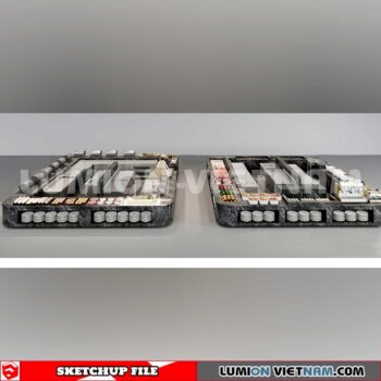 240717. Buffet Counter Sketchup 3D Models