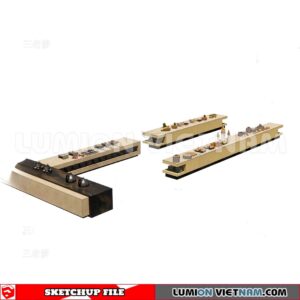 240717. Buffet Counter Sketchup 3D Models