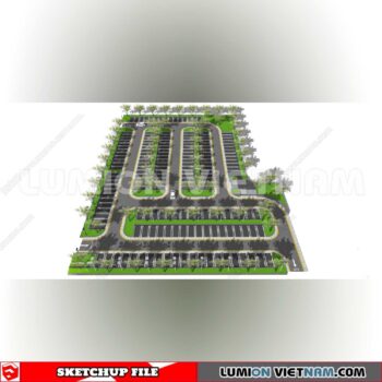 240809. Parking Lot Sketchup Exterior 3D Models