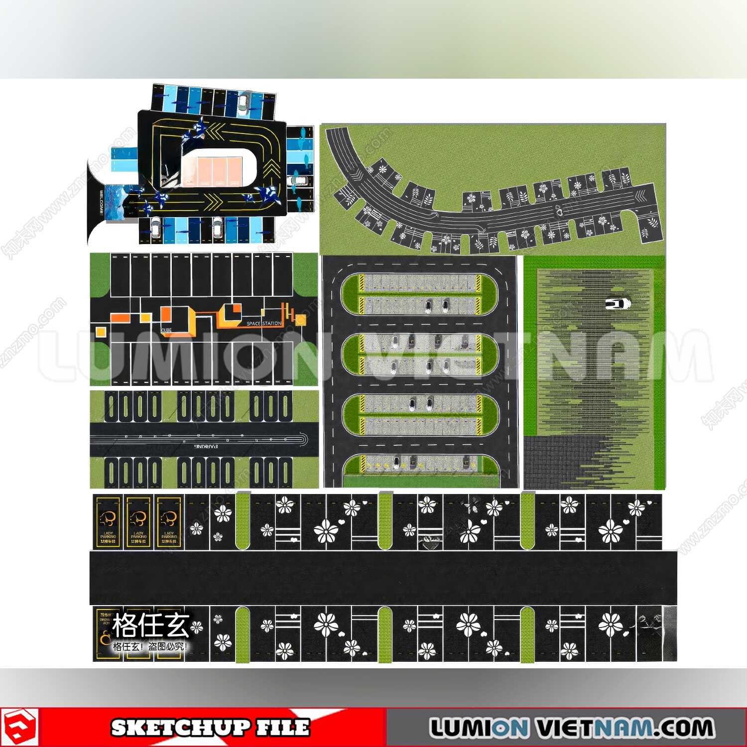 20240809-Parking-Lot-(12)-Sketchup-Models
