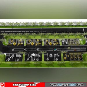 240809. Parking Lot Sketchup Exterior 3D Models