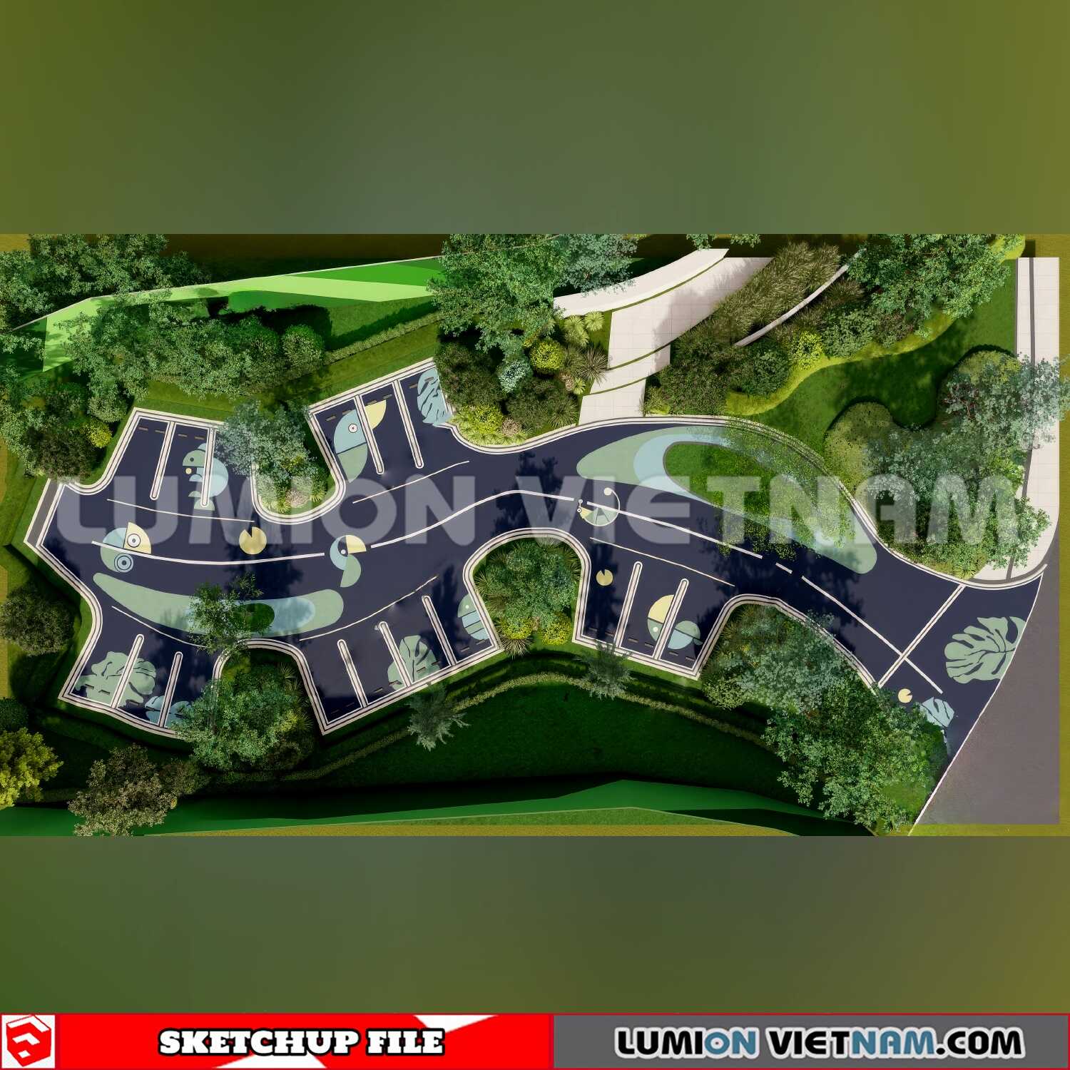 20240809-Parking-Lot-(18)-Sketchup-Models