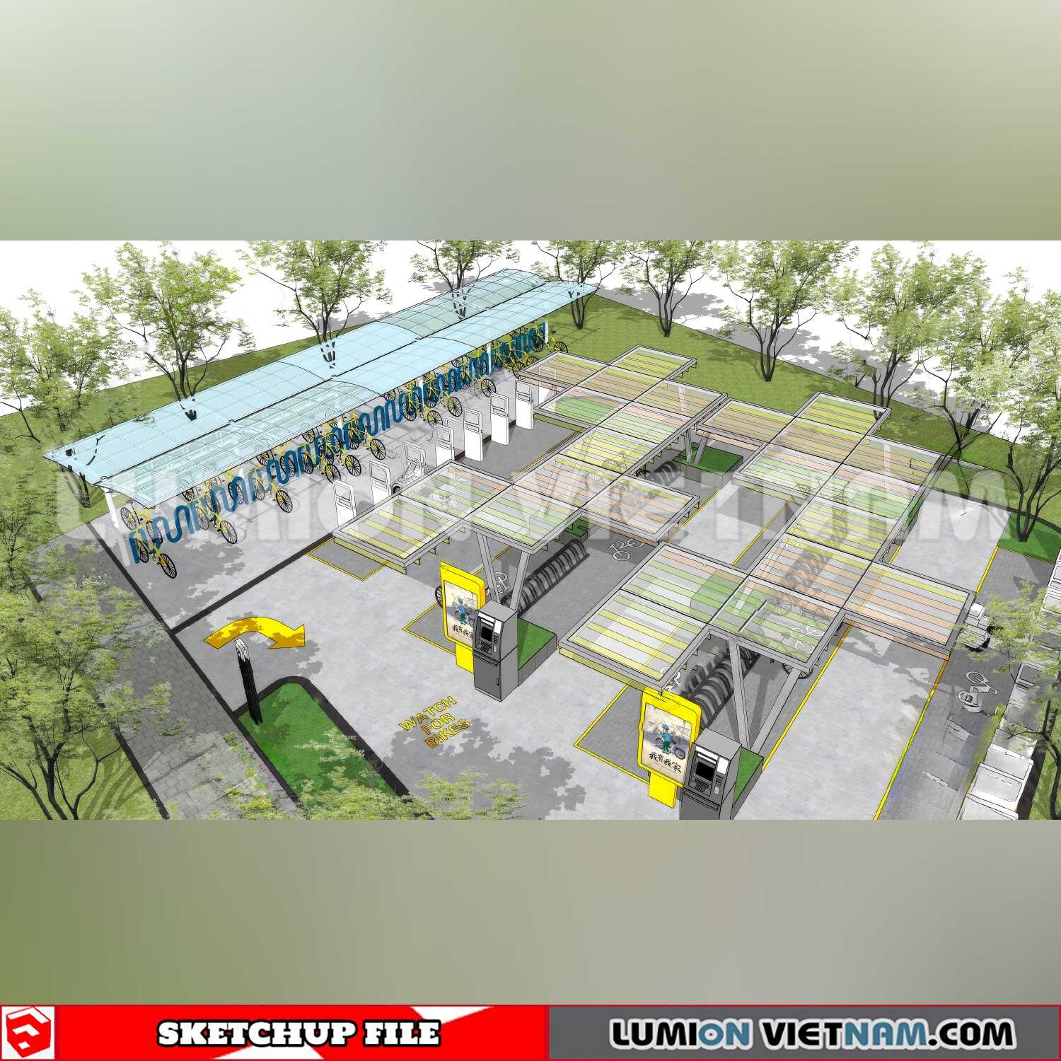 20240809-Parking-Lot-(23)-Sketchup-Models