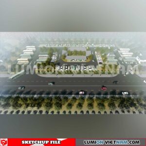 240809. Parking Lot Sketchup Exterior 3D Models