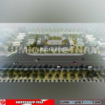 240809. Parking Lot Sketchup Exterior 3D Models