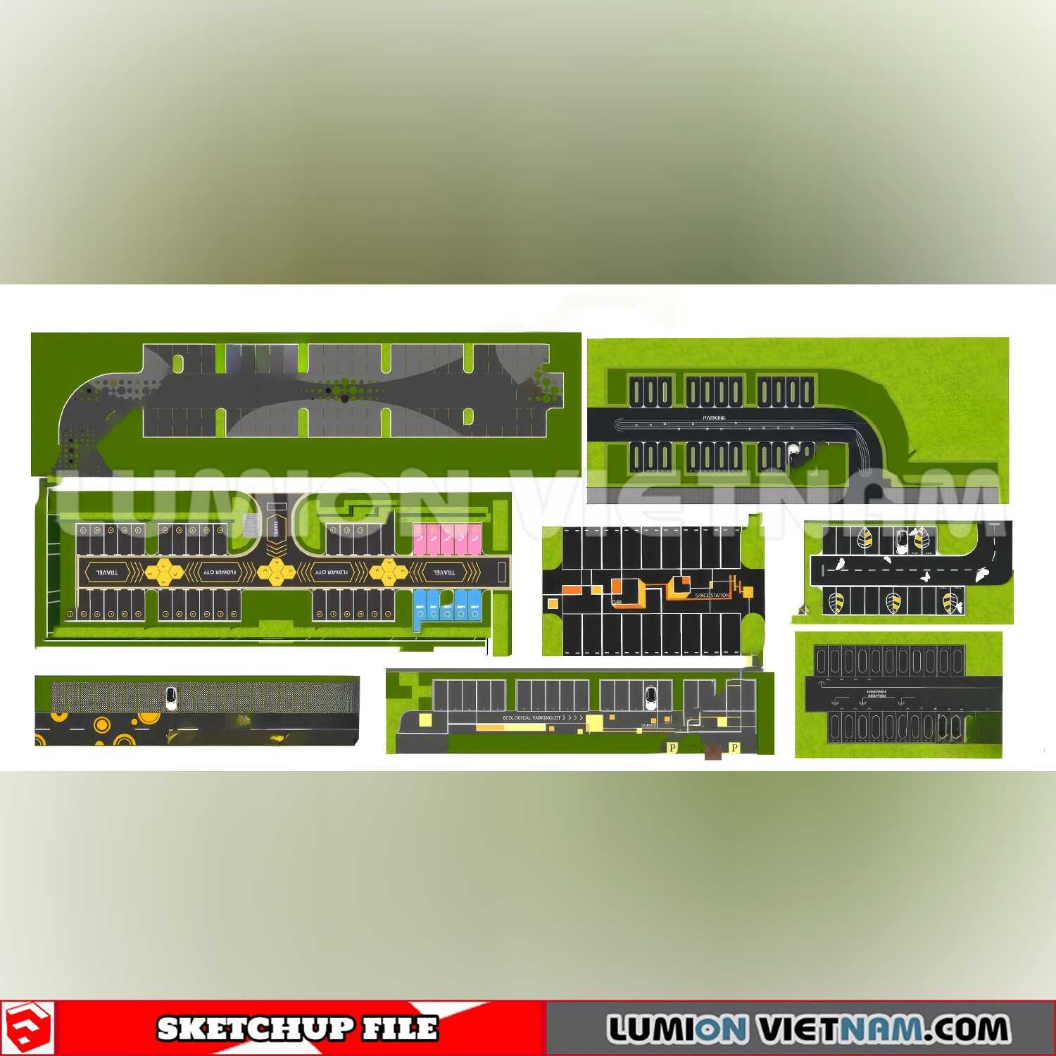 20240809-Parking-Lot-(27)-Sketchup-Models