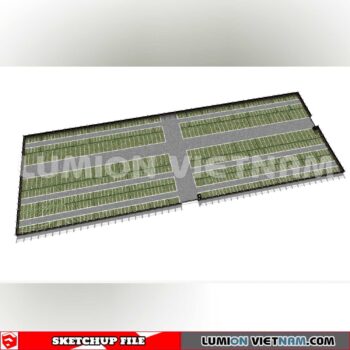 240809. Parking Lot Sketchup Exterior 3D Models