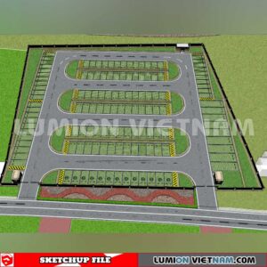 240809. Parking Lot Sketchup Exterior 3D Models