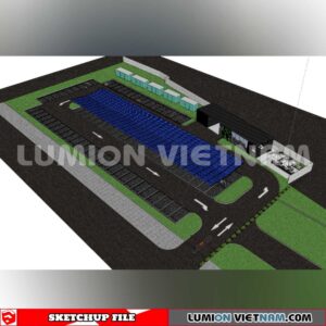 240809. Parking Lot Sketchup Exterior 3D Models