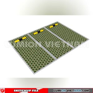 240809. Parking Lot Sketchup Exterior 3D Models