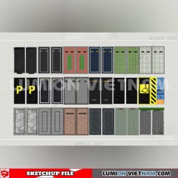 240809. Parking Lot Sketchup Exterior 3D Models