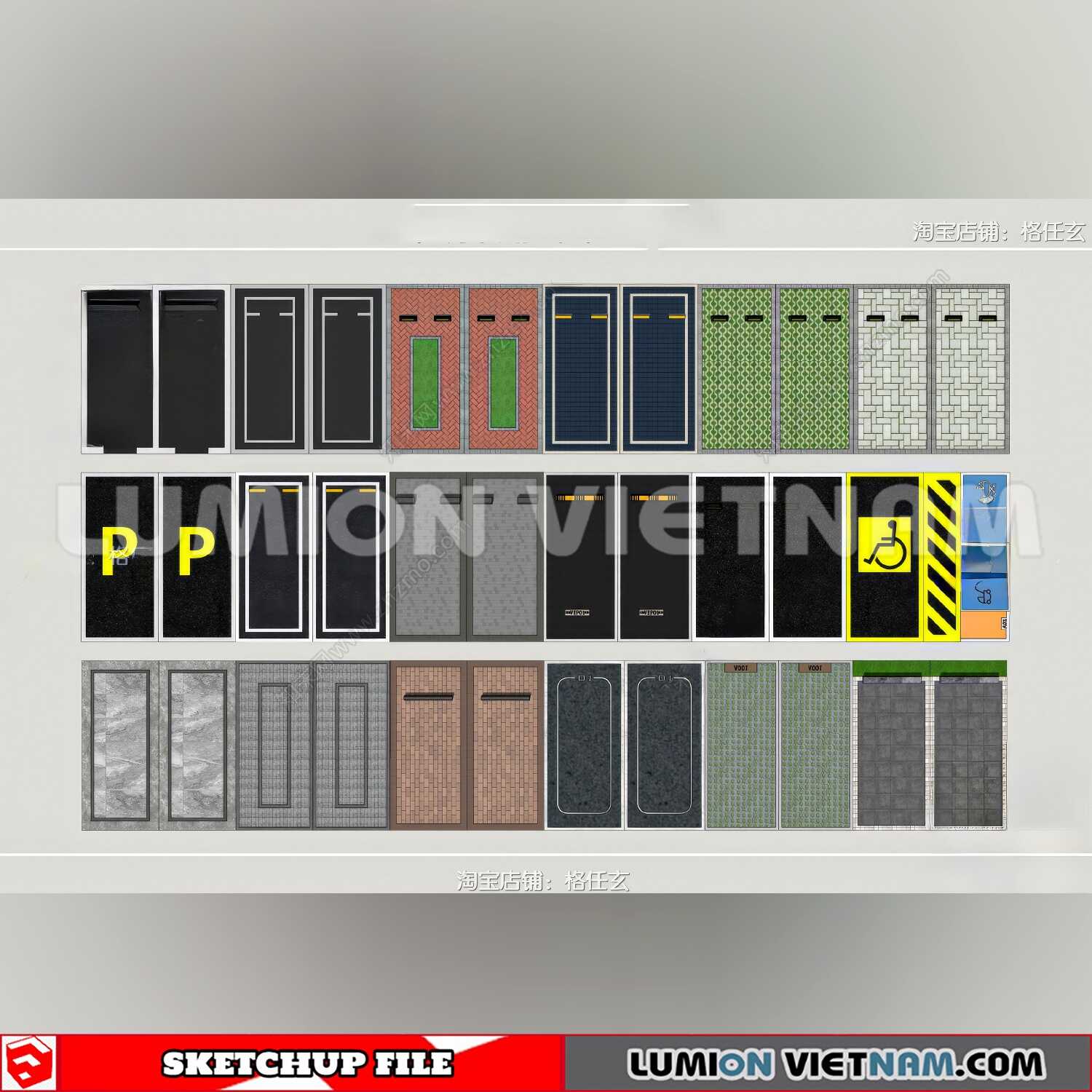20240809-Parking-Lot-(6)-Sketchup-Models