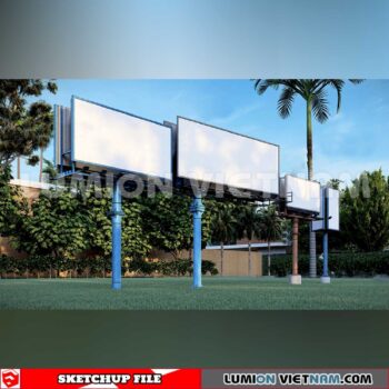 240926. Billboard Advertising Sketchup Exterior 3D Models