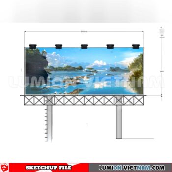 240926. Billboard Advertising Sketchup Exterior 3D Models