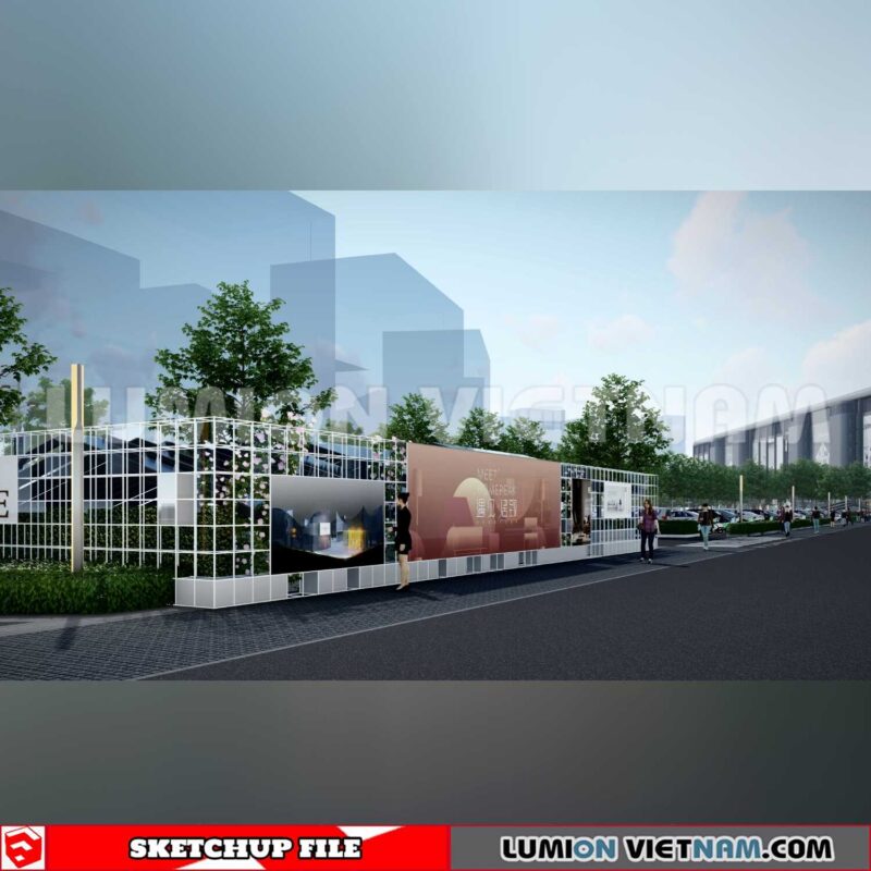 240926. Billboard Advertising Sketchup Exterior 3D Models