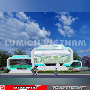 240926. Billboard Advertising Sketchup Exterior 3D Models