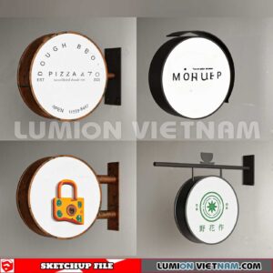 240926. Billboard Advertising Sketchup Exterior 3D Models