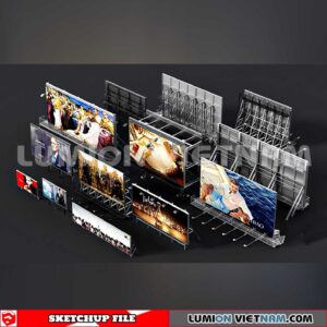 240926. Billboard Advertising Sketchup Exterior 3D Models