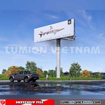 240926. Billboard Advertising Sketchup Exterior 3D Models