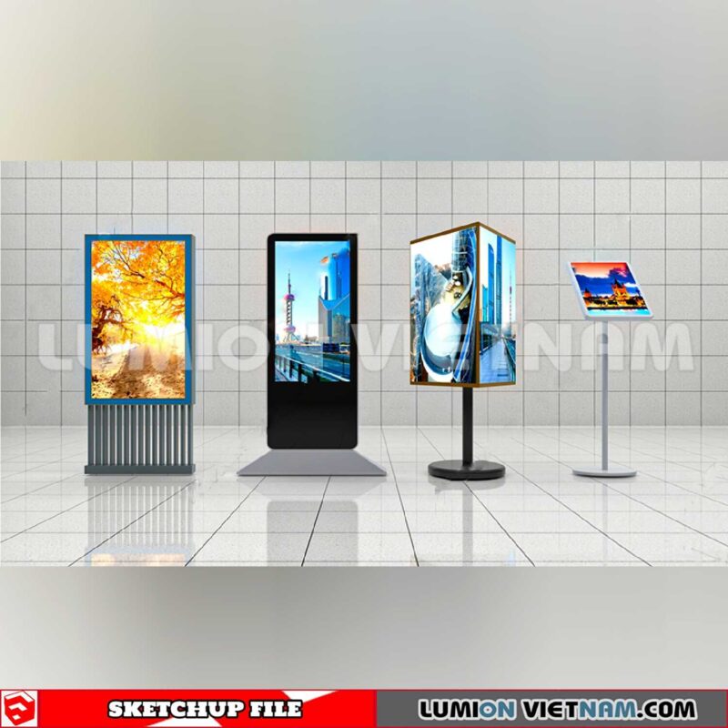 240926. Billboard Advertising Sketchup Exterior 3D Models