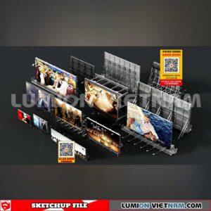 240926. Billboard Advertising Sketchup Exterior 3D Models