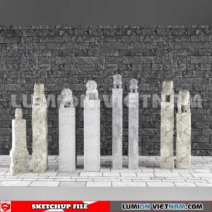 241125. Sculpture Decor Sketchup 3D Models