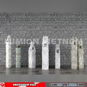 241125. Sculpture Decor Sketchup 3D Models