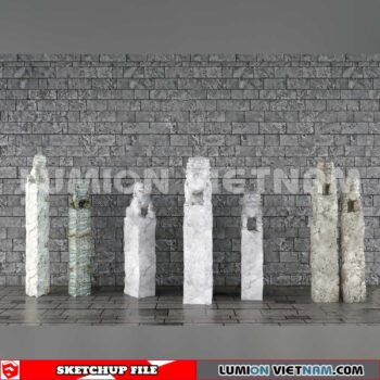 241125. Sculpture Decor Sketchup 3D Models