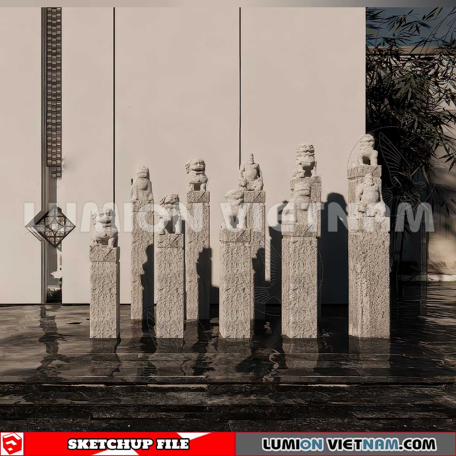 241125-Sculpture-Decor-(16)-Sketchup-Models
