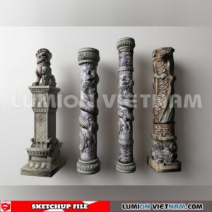 241125. Sculpture Decor Sketchup 3D Models