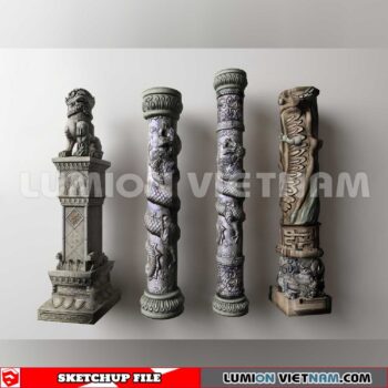 241125. Sculpture Decor Sketchup 3D Models