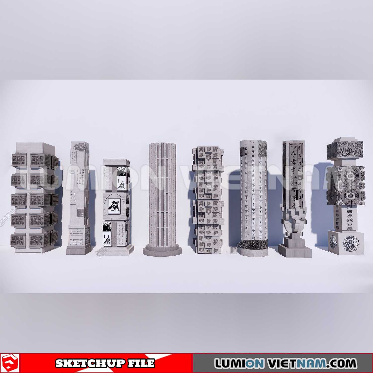 241125-Sculpture-Decor-(3)-Sketchup-Models