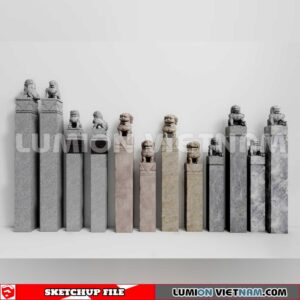 241125. Sculpture Decor Sketchup 3D Models