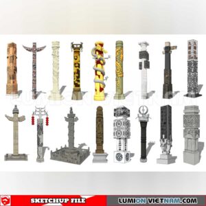 241125. Sculpture Decor Sketchup 3D Models