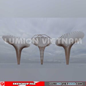 240912. Decorative Columns Sketchup 3D Models